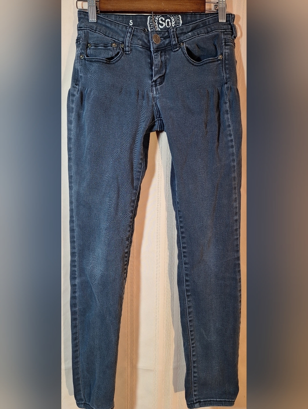 SO Slim Straight Jeans - Faded Black